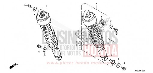 AMMORTIZZATORE POSTERIORE CB1100SAE di 2014